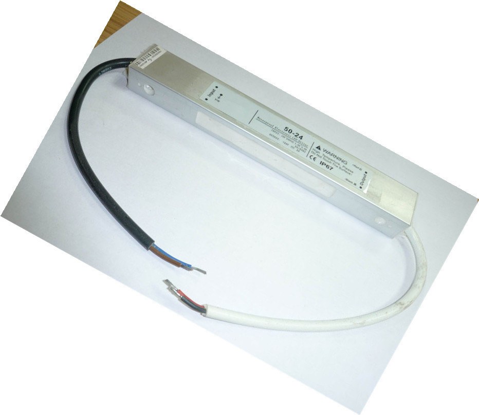 50Watt 2A IP67 12V stałonapięciowy diod LED wodoodporna, dioda zasilania Sterowniki