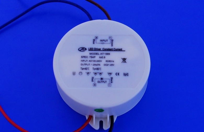 Sterownik stałoprądowy 1,28A, zasilacz diodowy do lampy 28W E40 / E27