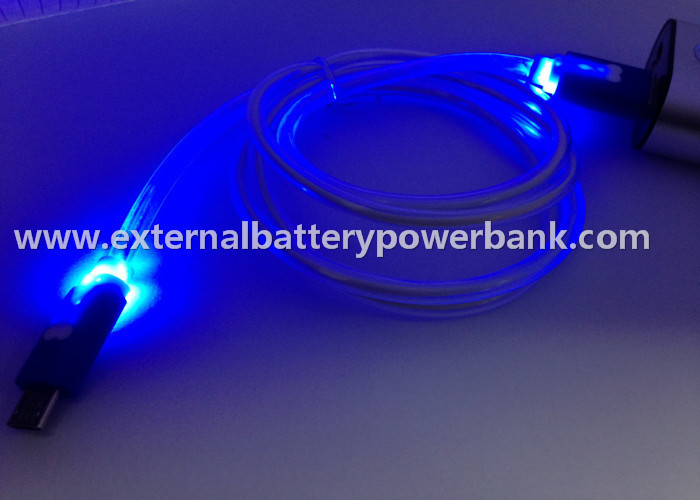 LED 4 kolory Micro transferu danych USB Kabel do transmisji danych / Kabel USB do ładowania