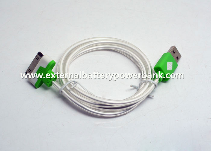 100cm Transfer danych USB Kabel z Shining Zielone światło dla iPhone4 / 4S / iPad2 IPAD1
