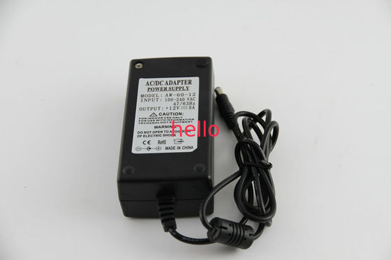 Czarny 60W 60Hz AC do 12 V zasilacz 12 V IP54 ze stabilną Switching