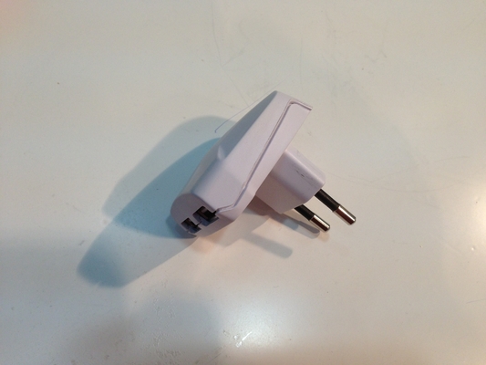 Biały 2.1A Podwójny USB Ładowarka Zasilacz sieciowy Ładowarka europejską wtyczką, 100 - 240V