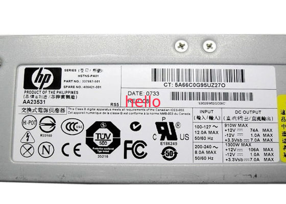 Dostawy Server zasilania Compaq 337867-001 HP 1300W z wentylatorem aktywnym