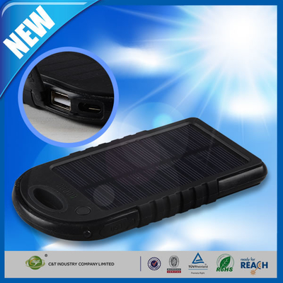 Podwójny port USB backup zasilania Bank 5000mAh Solar Panel zapasowa External Battery
