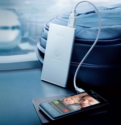 Czarny Biały 5V Komórka Zasilanie / 7000mAh Portable Power Banku