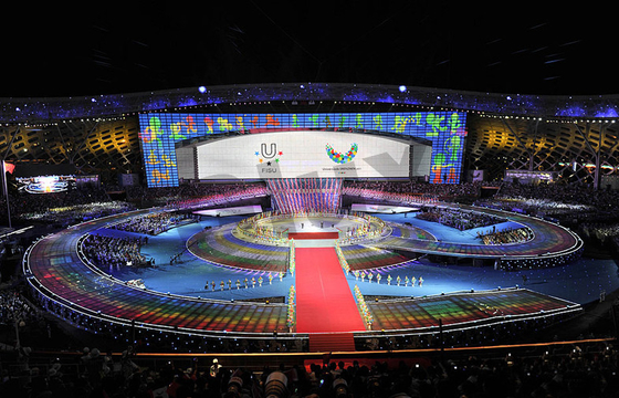 Przezroczyste ekrany Sigular Stage Zasilanie LED dla Ceremonii otwarcia