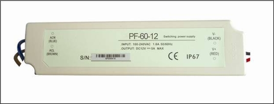 Oświetlenie LED 60 Watt stałonapięciowy Sterownik LED IP67 24V DC, wysoka niezawodność