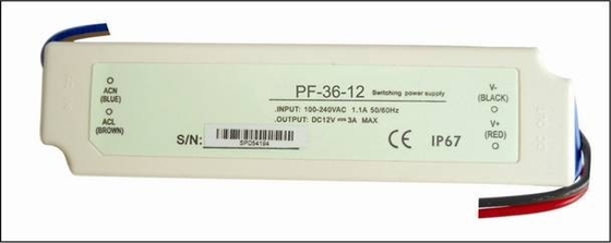 300 VAC 3A 36W stałonapięciowy Wodoodporny sterownik LED Full Range Na kamery CCTV