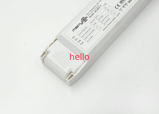 Biały Obudowa stałonapięciowy ściemnianiem LED kierowcy 12Vdc 50 / 60Hz