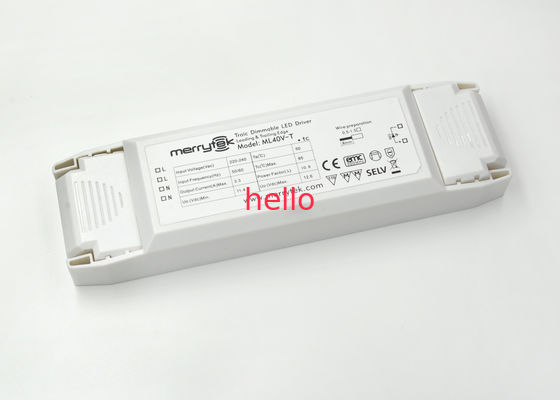 Biały Obudowa stałonapięciowy ściemnianiem LED kierowcy 12Vdc 50 / 60Hz