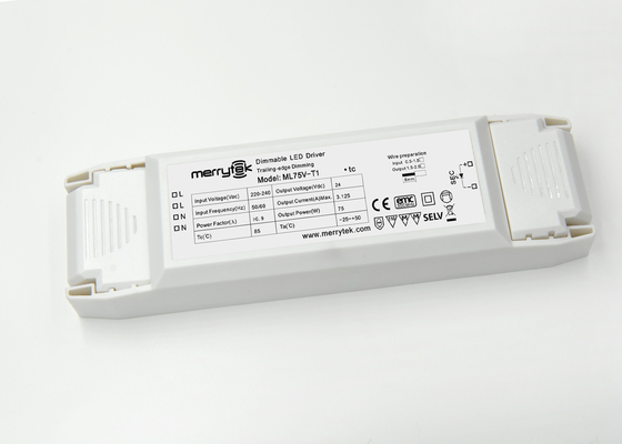 Non - migotanie Ściemnialny 24V Constant Voltage Sterownik LED Taśmy LED 75W Sterownik
