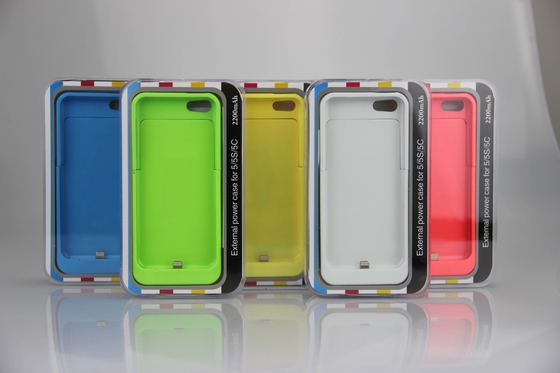 Multi Color Cienki iPhone Battery Case 2200mAh Battery Power Pack dla iPhone 5