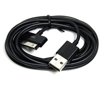 Wyjątkowo długi czarny 6FT Dane USB Sync Cable do Apple iPhone 4 4S 3GS iPod iPad