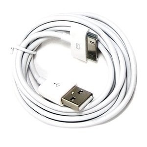 Wyjątkowo długi czarny 6FT Dane USB Sync Cable do Apple iPhone 4 4S 3GS iPod iPad