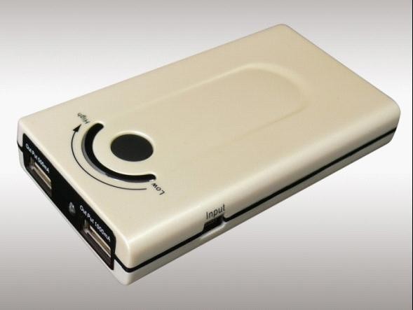 Przenośny akumulator Srebrny baterii usb przechowywania Portable Power Pack